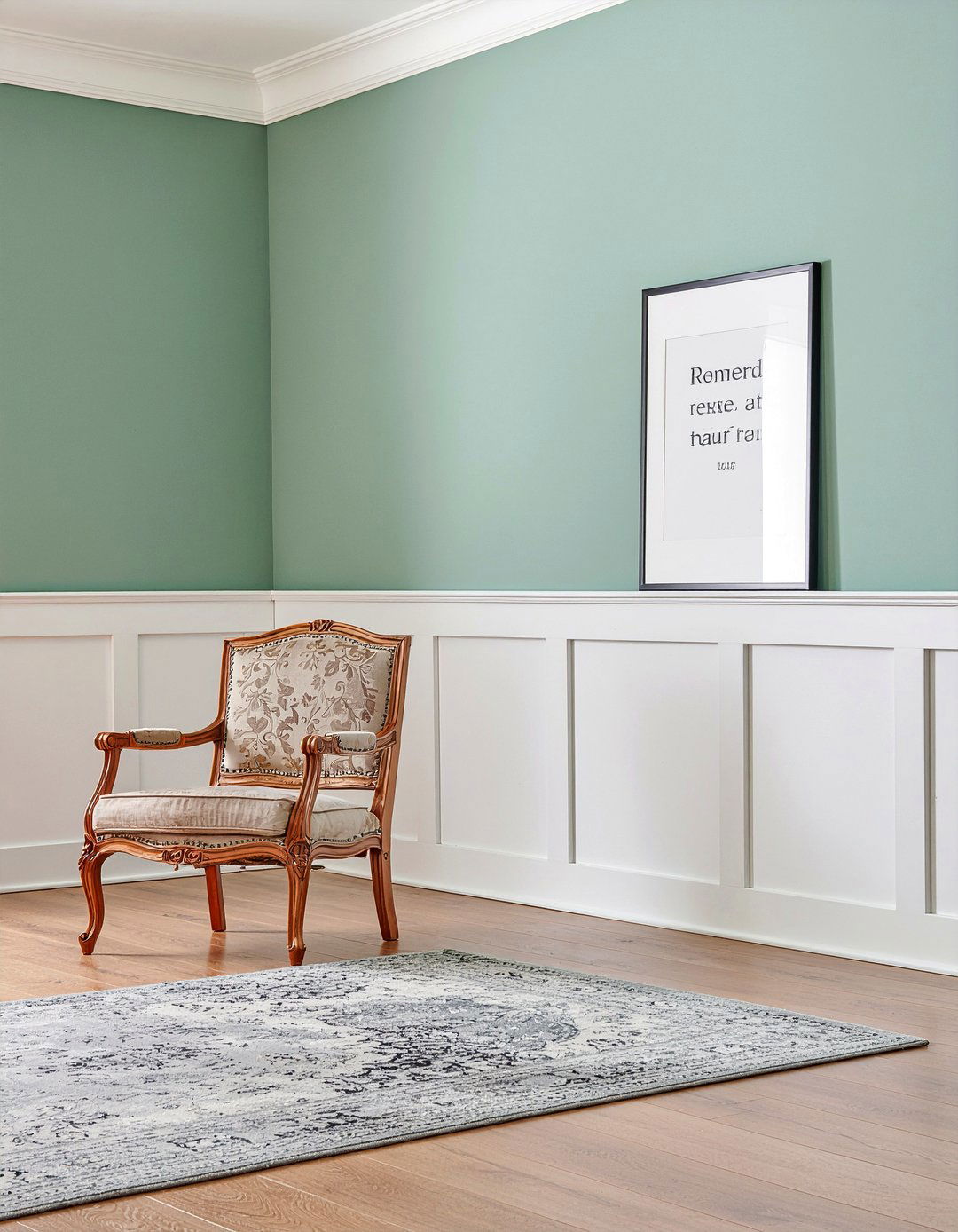 Sage green and wainscoting living room - 30 living room sage green walls