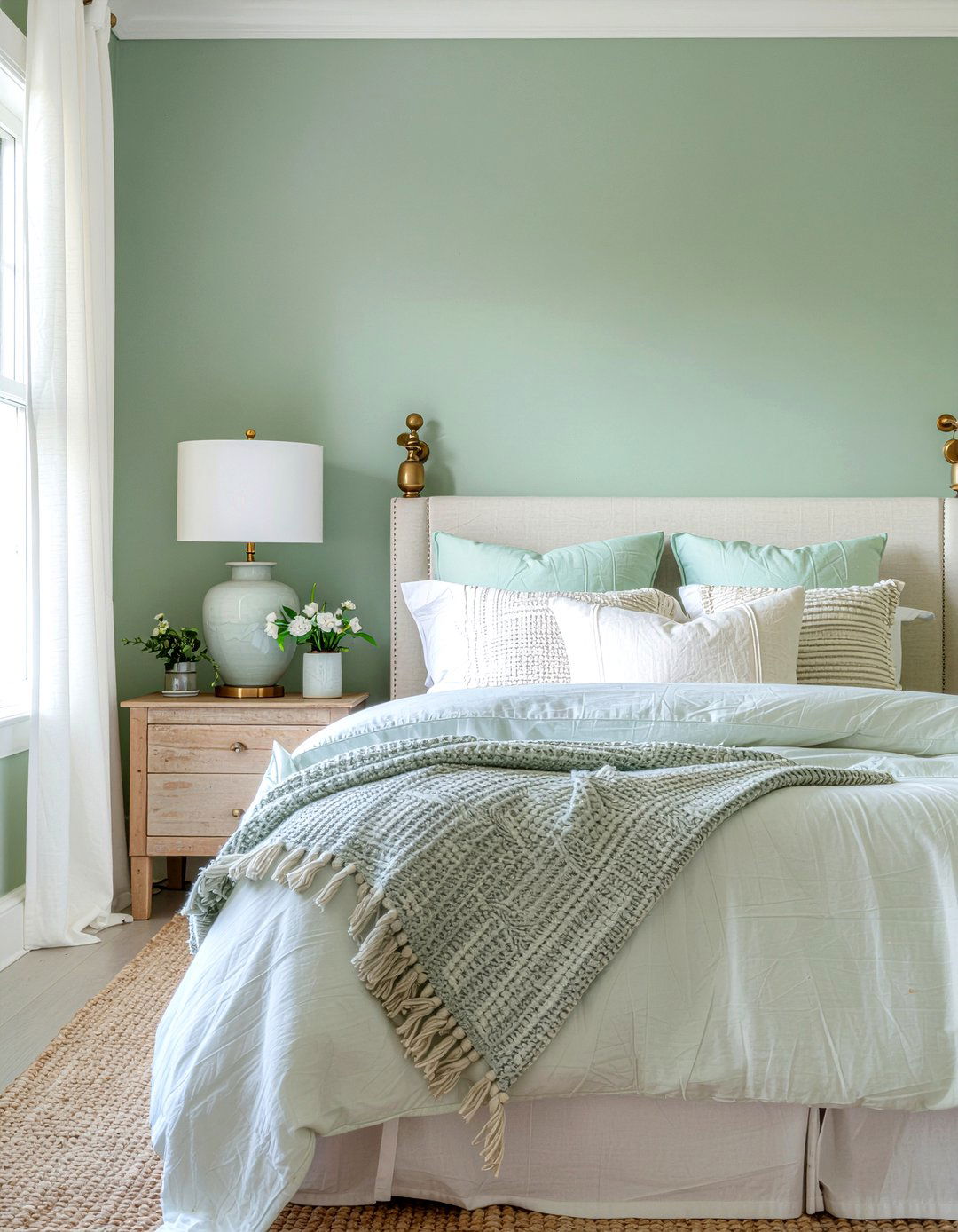 Sage green bedroom - 30 earthy bedroom ideas