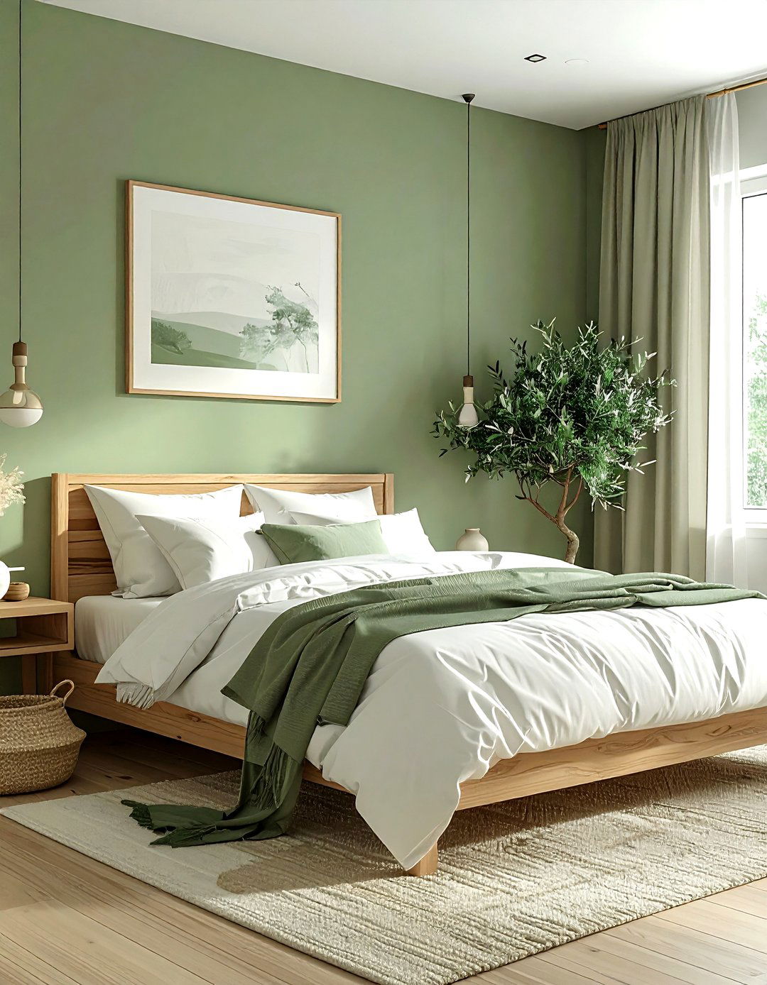 Sage green bedroom - 30 green bedroom decor ideas