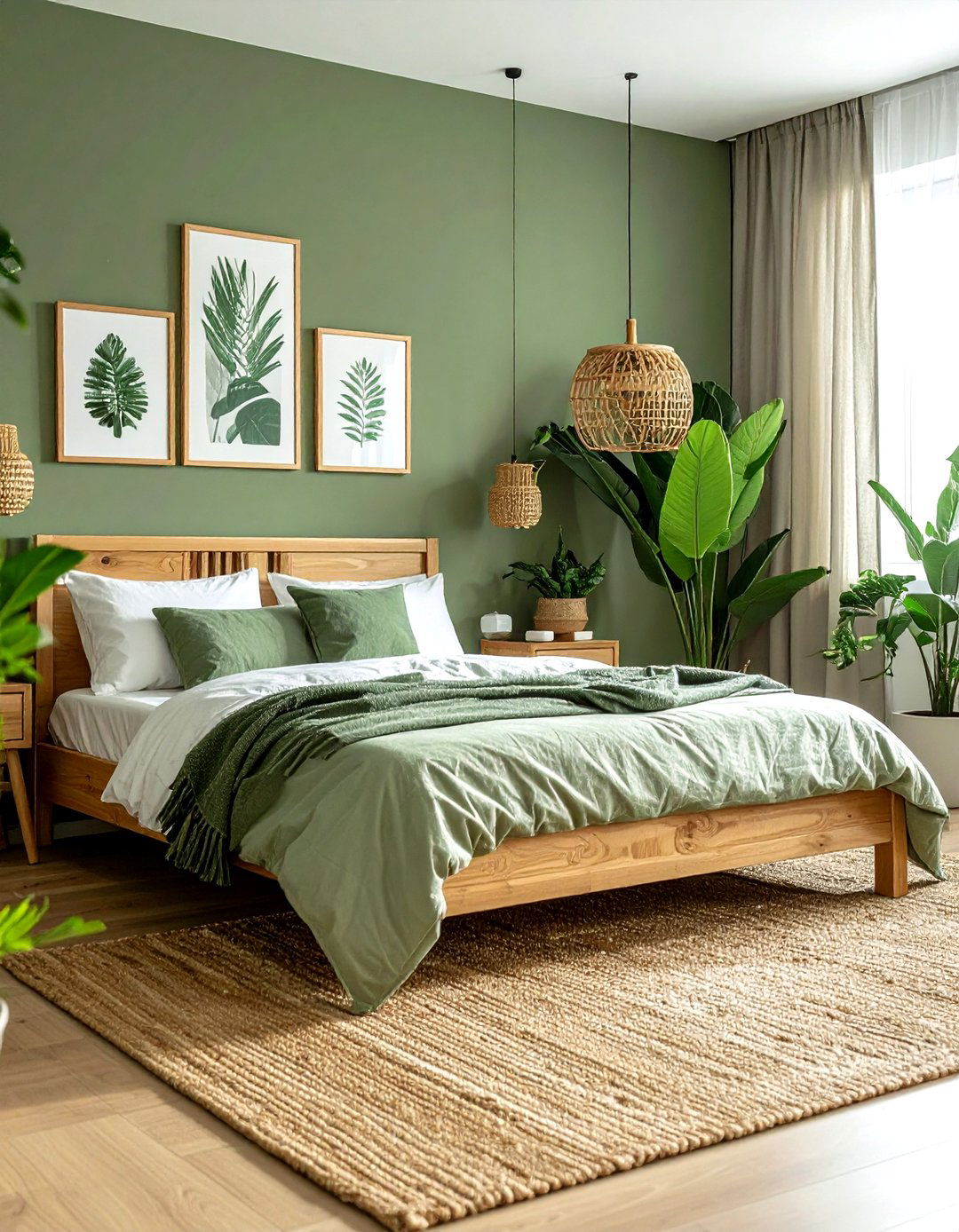 Sage green bedroom - 30 show home bedroom ideas
