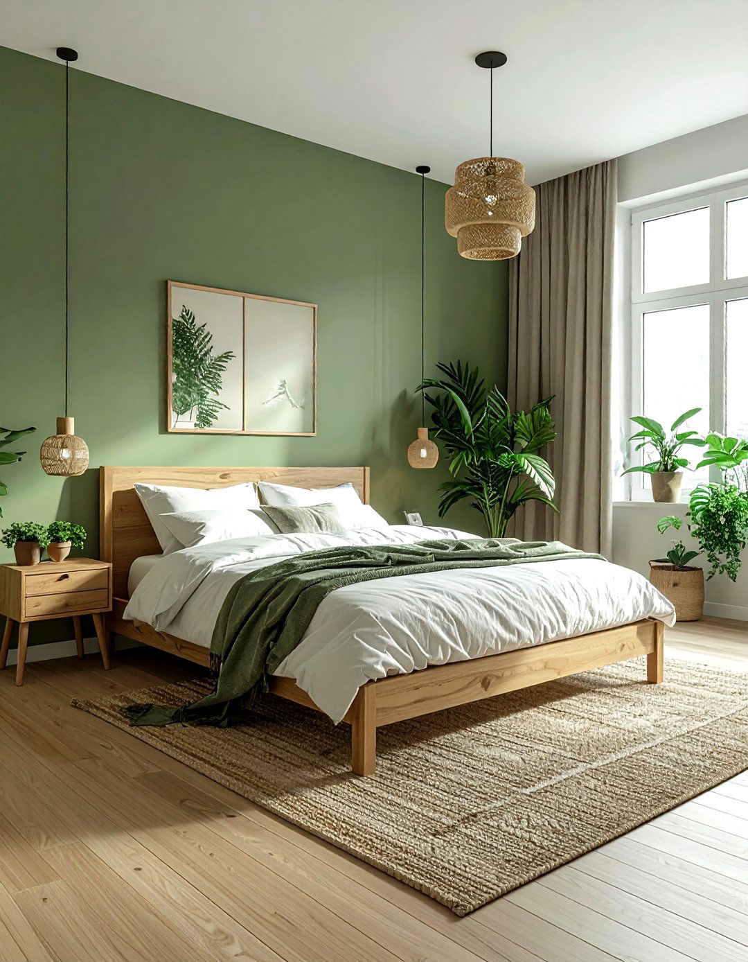 Sage green bedroom - 30 bedroom paint ideas