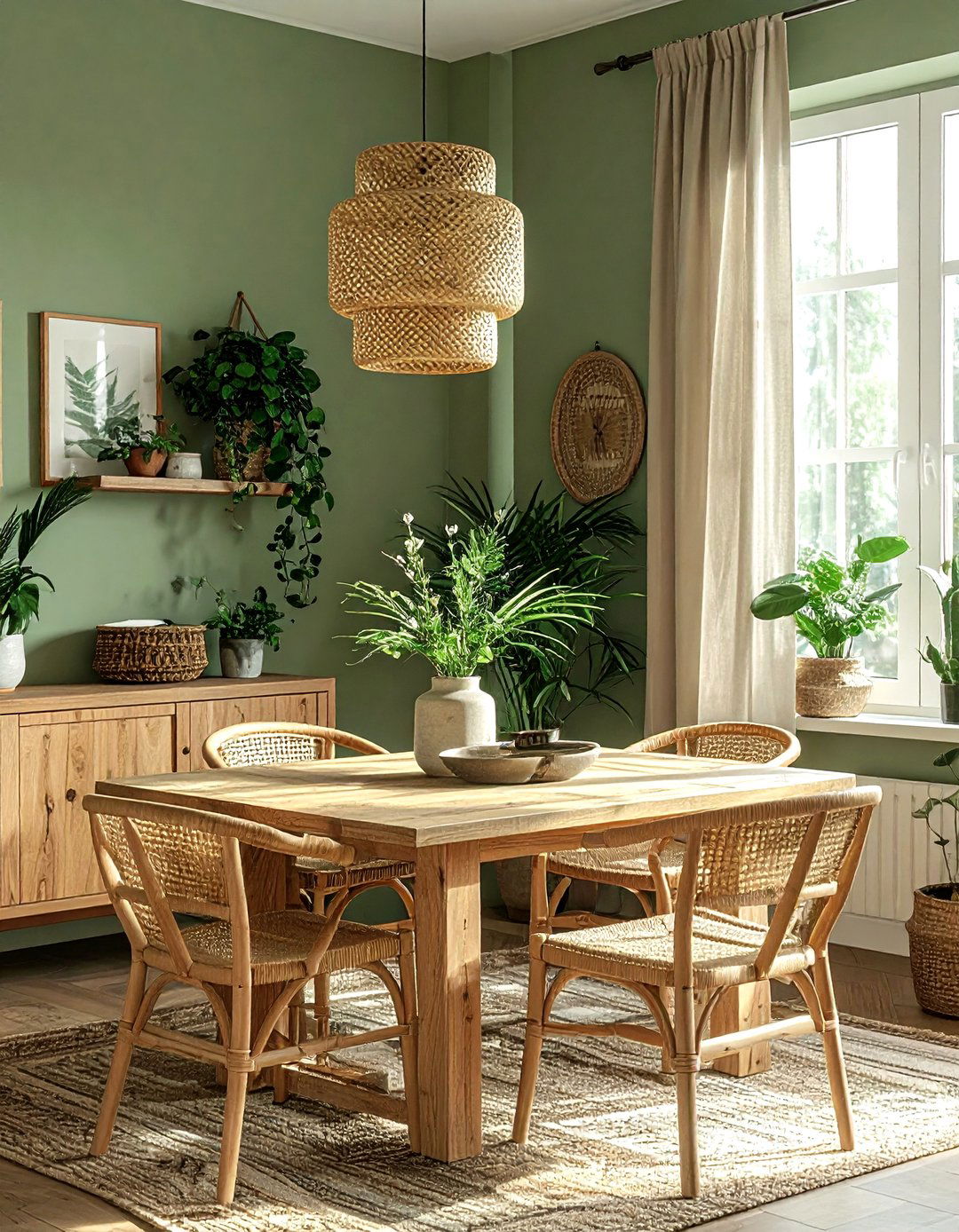 Sage green dining room - 30 dining room paint colors