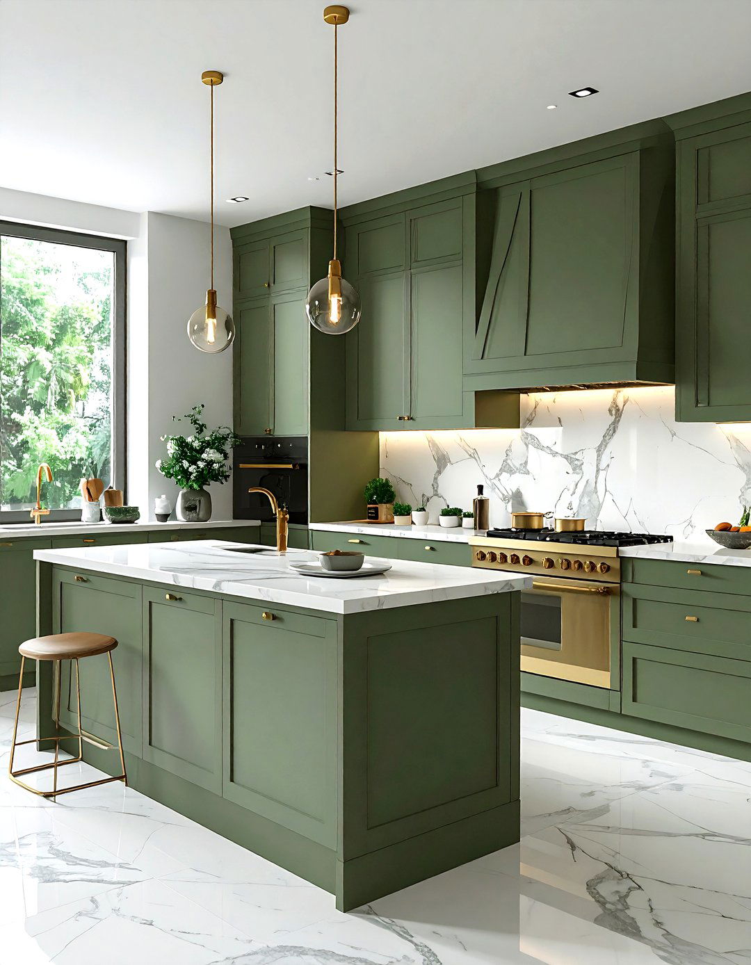 Sage green kitchen - 30 minimalist kitchen ideas