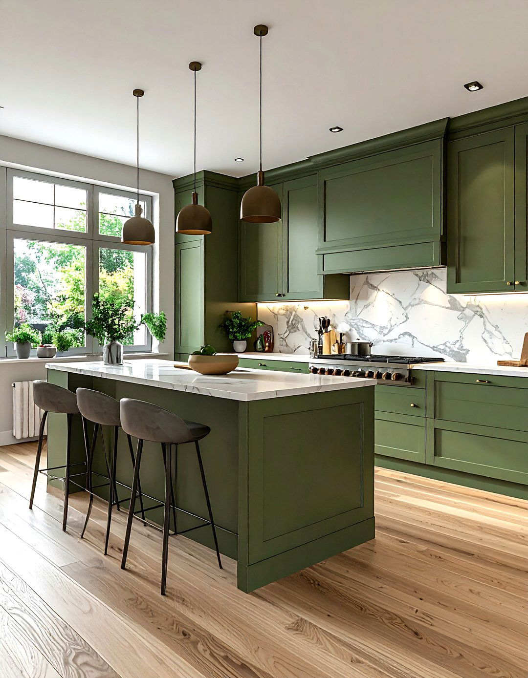 Sage green kitchen - 30 Scandinavian kitchen ideas