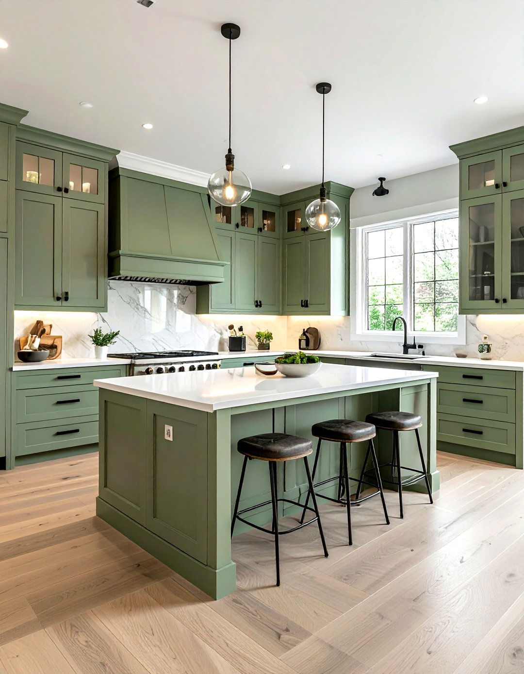 Sage green kitchen - 30 inspiring kitchen ideas