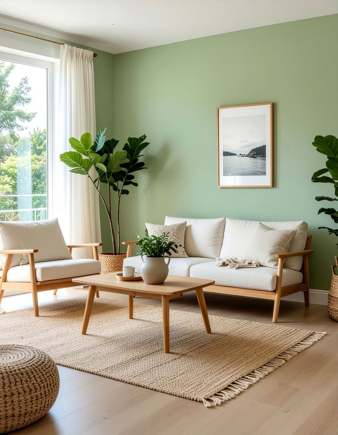 Sage green living room - 30 contemporary living room ideas