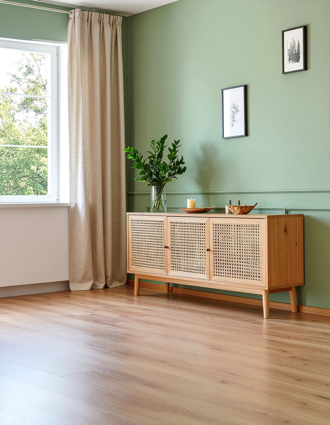 Sage green living room - 30 scandinavian living room ideas