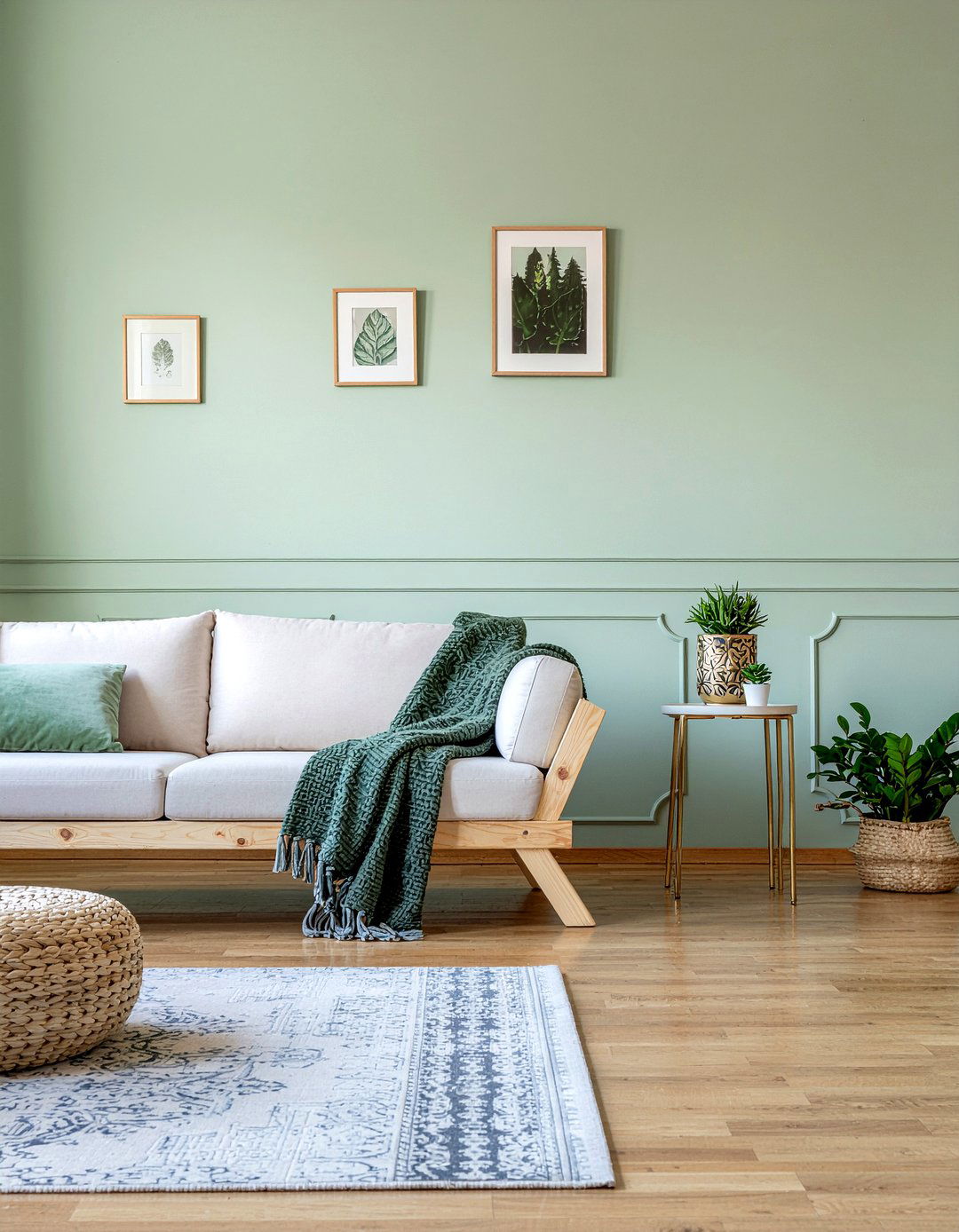 Sage green living room - 30 living room aesthetic ideas
