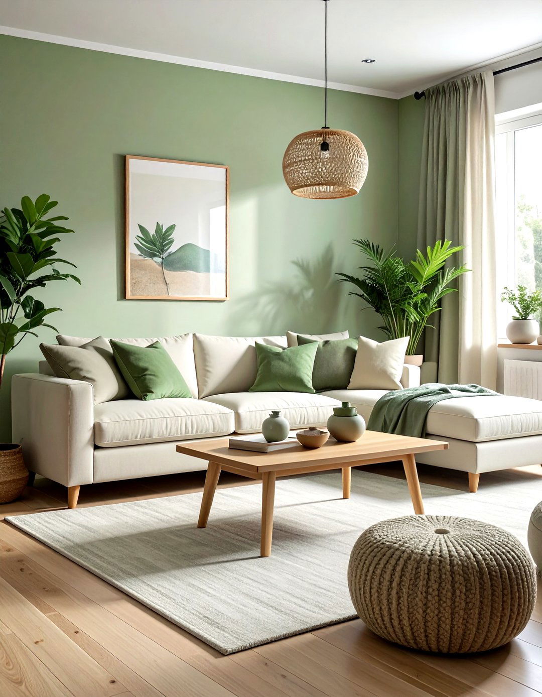 Sage green living room - 30 contemporary green living room ideas