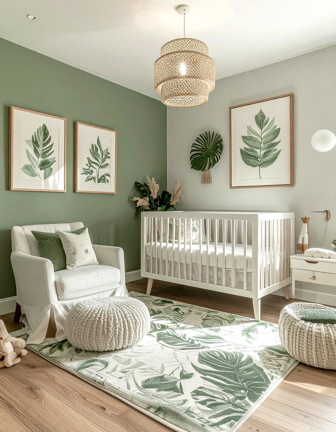 Sage green nursery - 30 baby room decor ideas