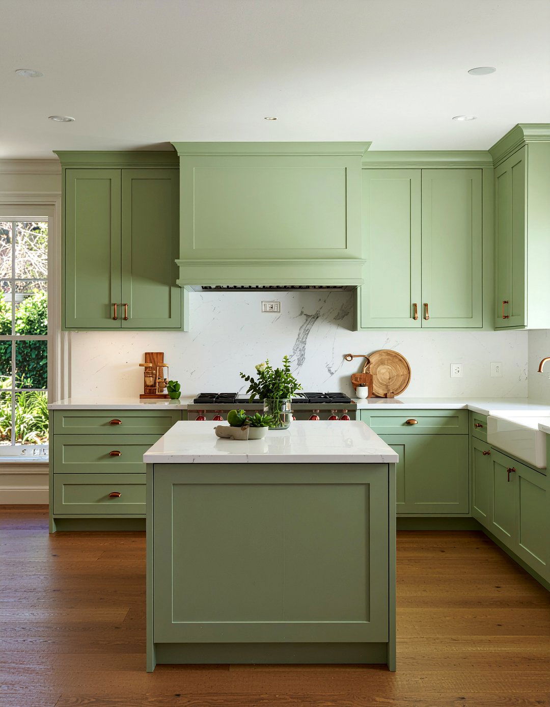 Sage green raised panel cabinets - 30 raised panel kitchen cabinet ideas
