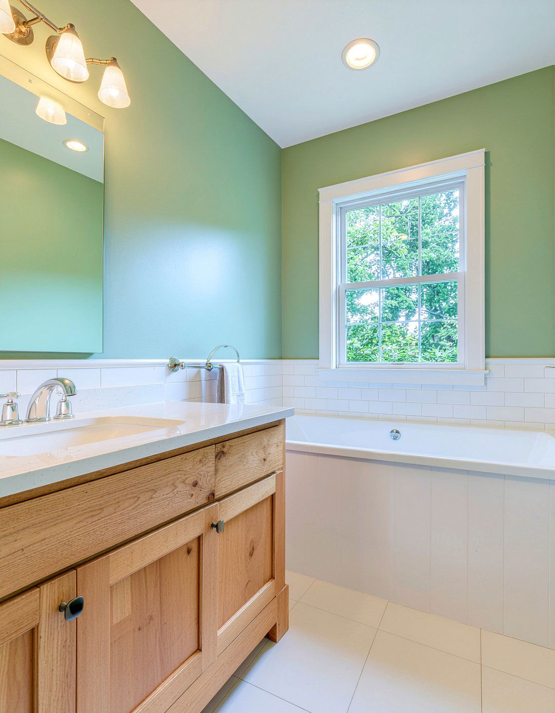 Sage green ranch bathroom - 30 ranch bathroom ideas