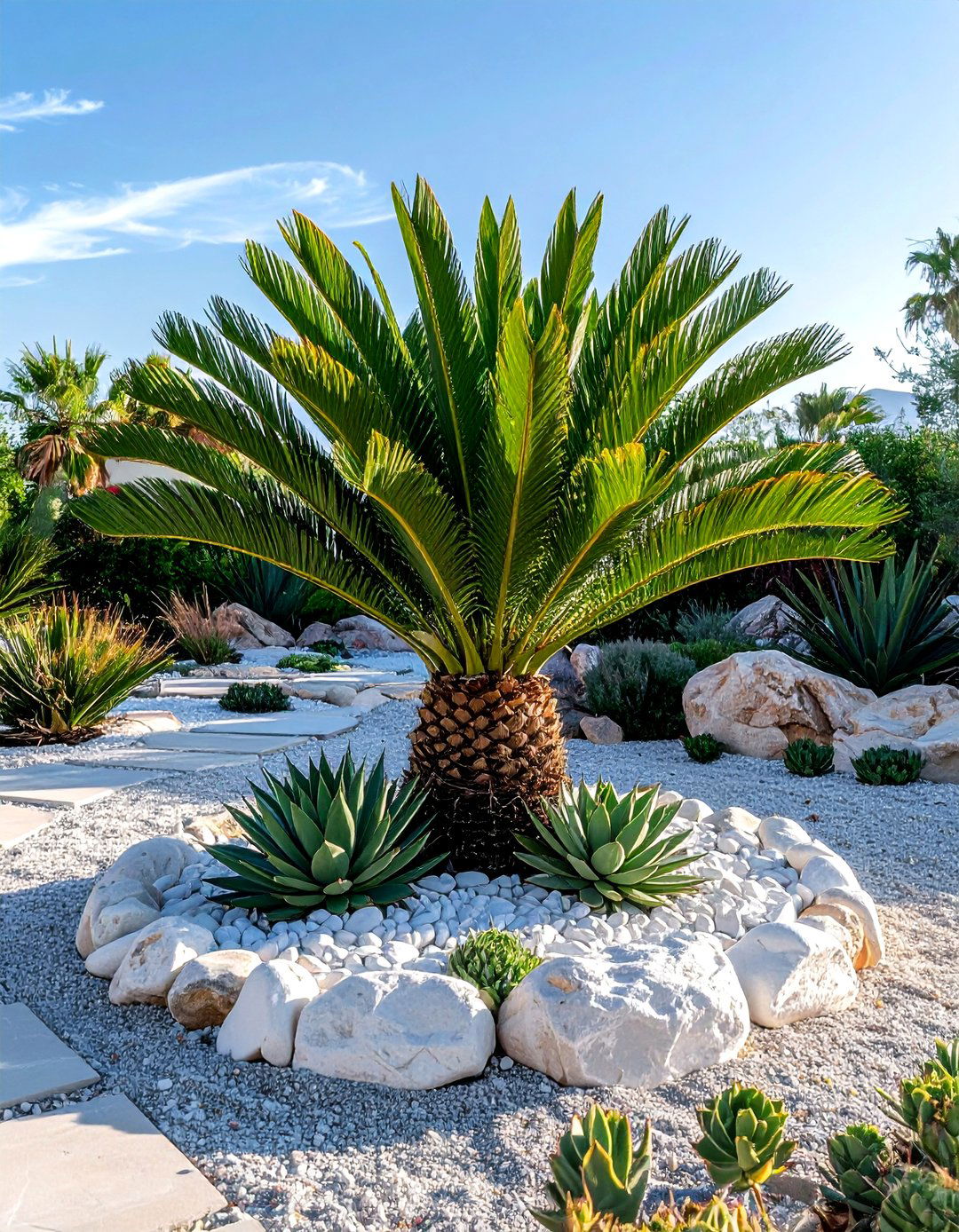 Sago palm landscaping - 30 palm plant ideas