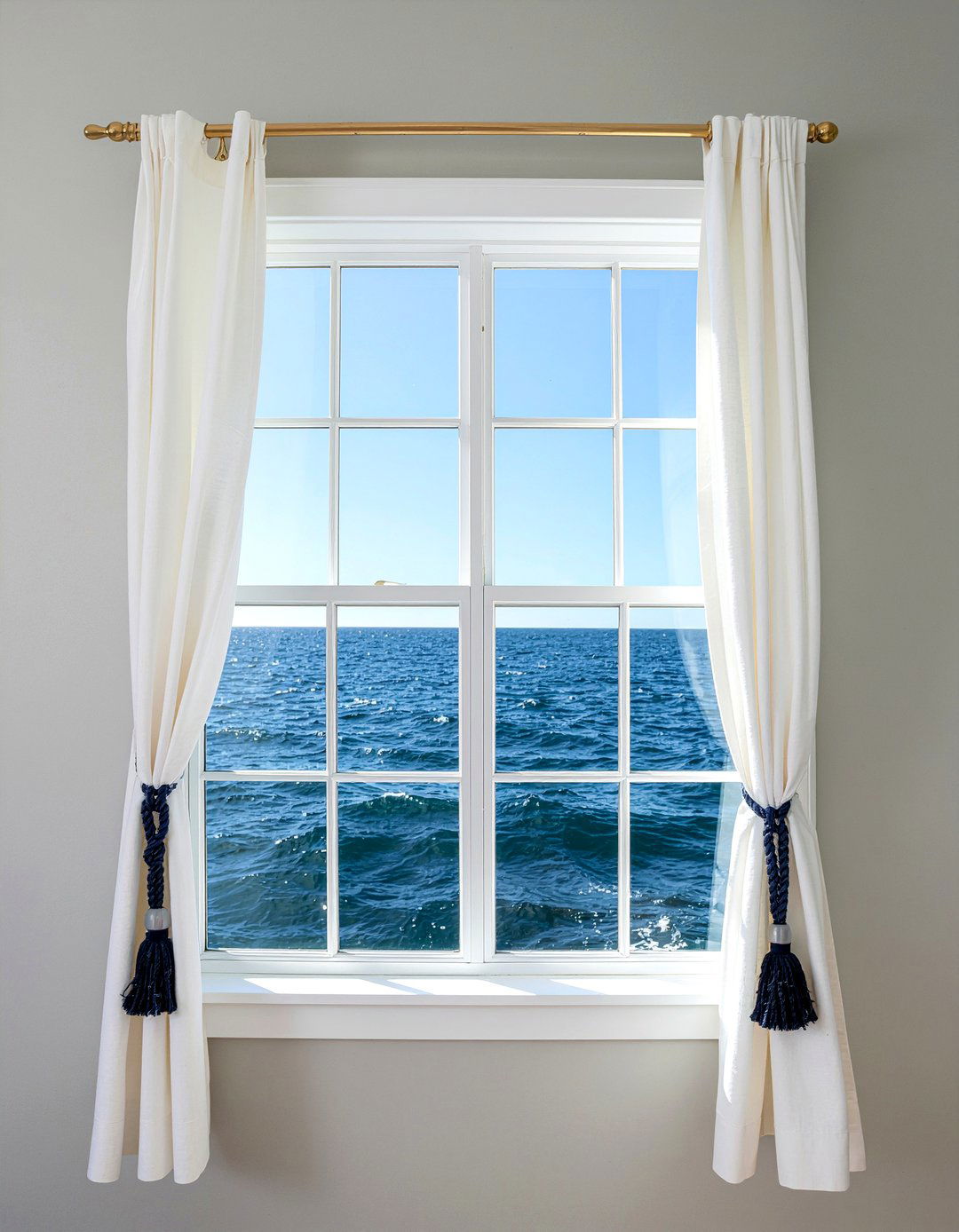 Sailboat Window Curtains - 30 pirate bedroom ideas