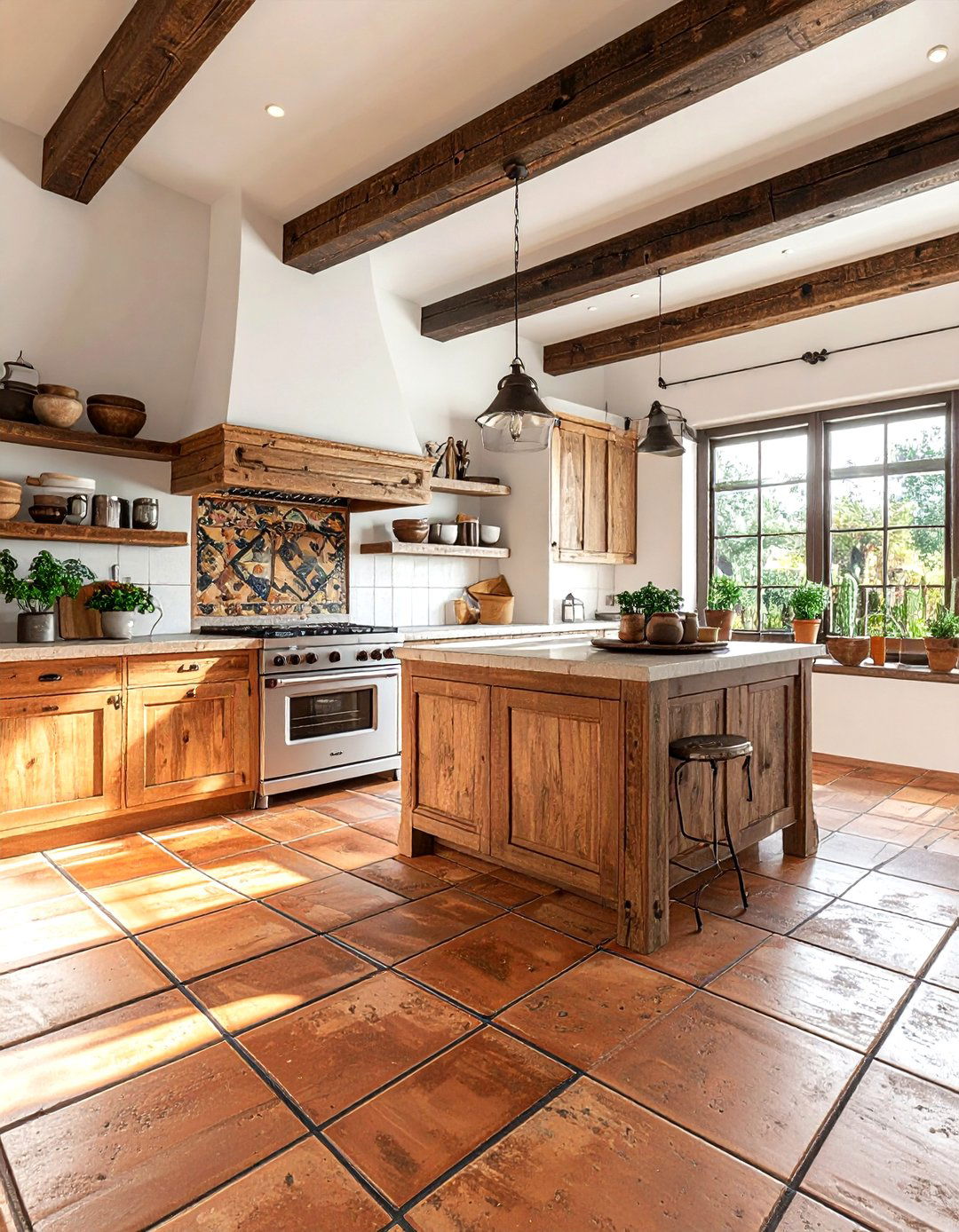 Saltillo Tile Flooring - 30 Southwestern kitchen ideas