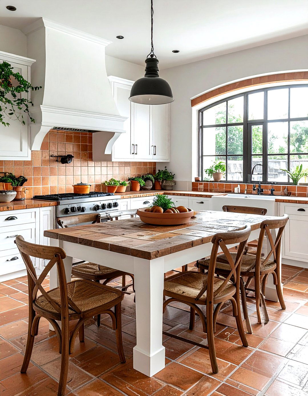 Saltillo Tile Kitchen Dining - 30 Southwestern dining room ideas