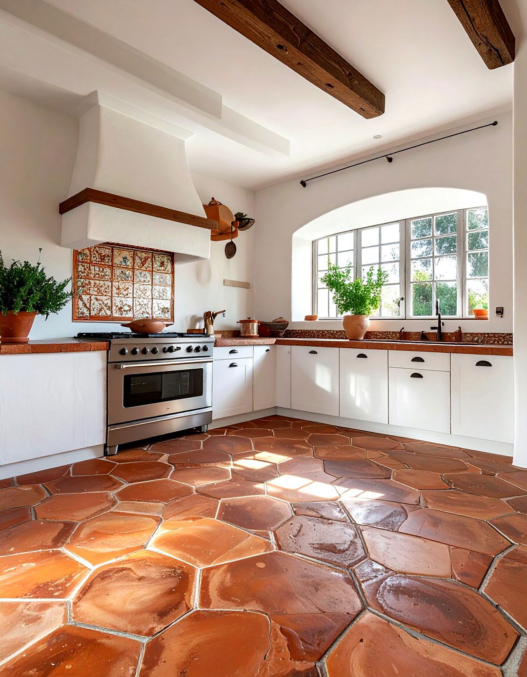 Saltillo Tile Kitchen Floor - 30 Spanish kitchen ideas