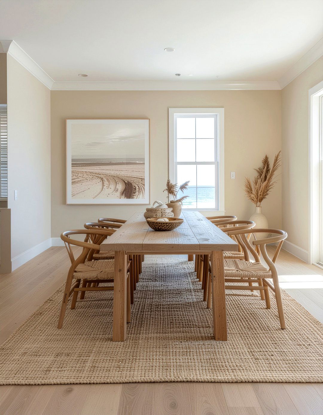 Sand Colored Palette - 30 ocean-inspired dining room ideas