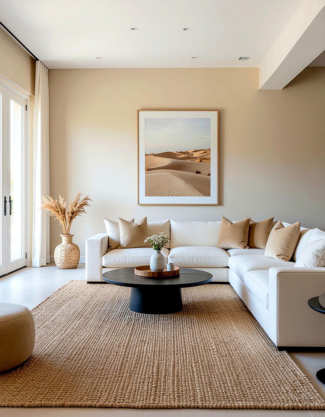 Sand color living room - 30 earthy living room ideas