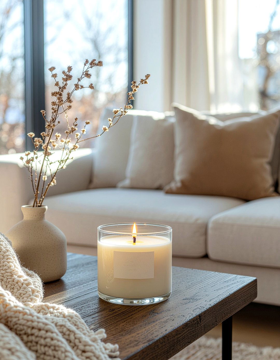 Sandalwood scented candle - 30 living room scented candles