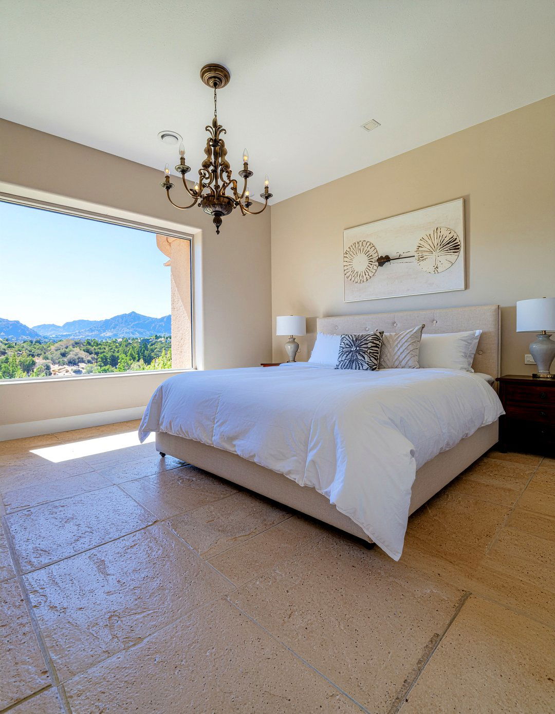 Sandstone Look Tile - 30 bedroom tile designs