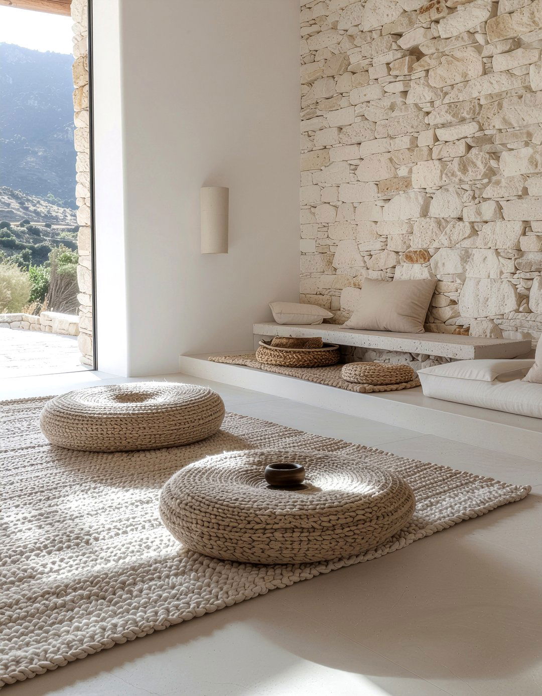 Sandstone living room - 30 warm toned living room ideas