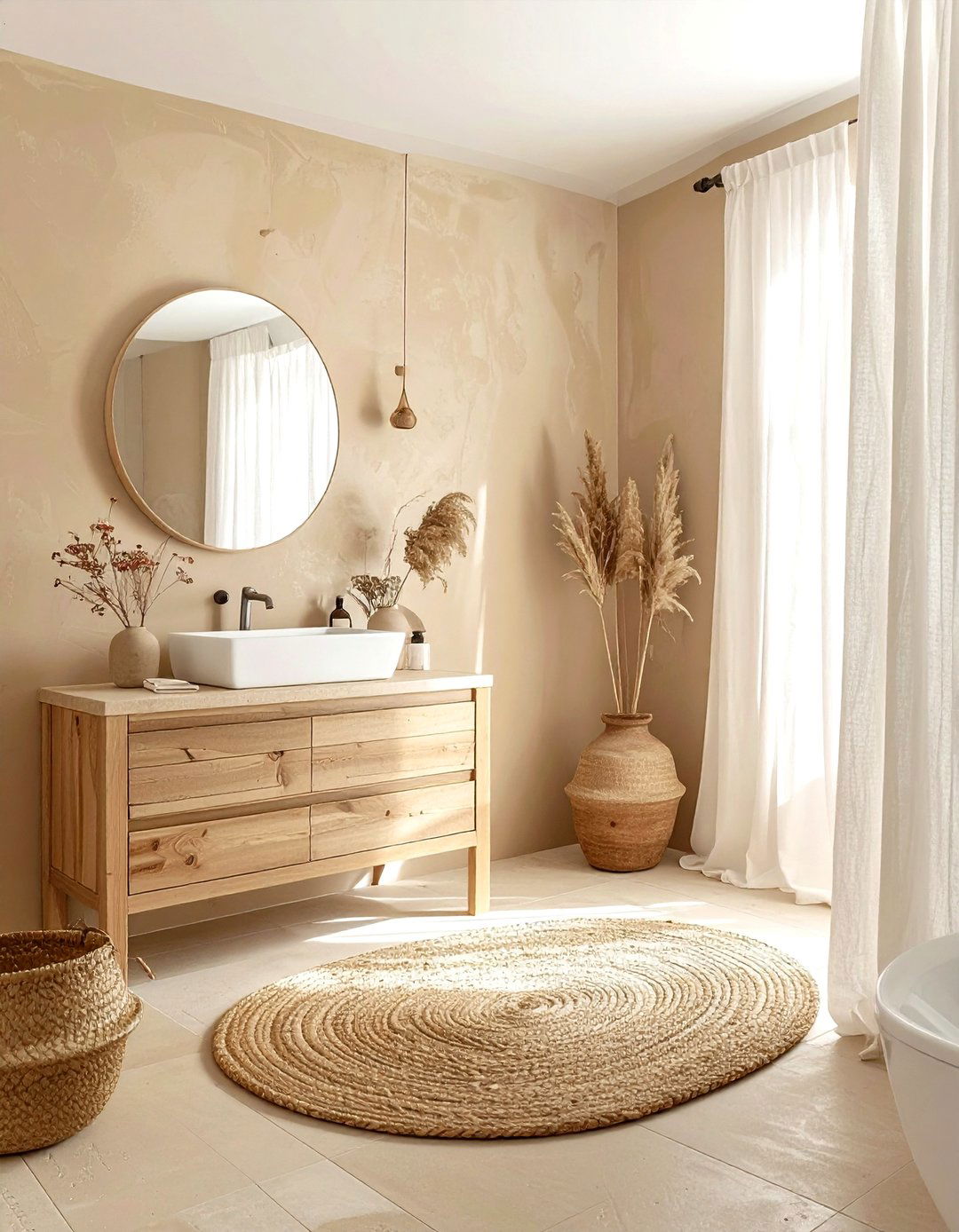 Sandy tan bathroom paint - 30 bathroom paint color ideas