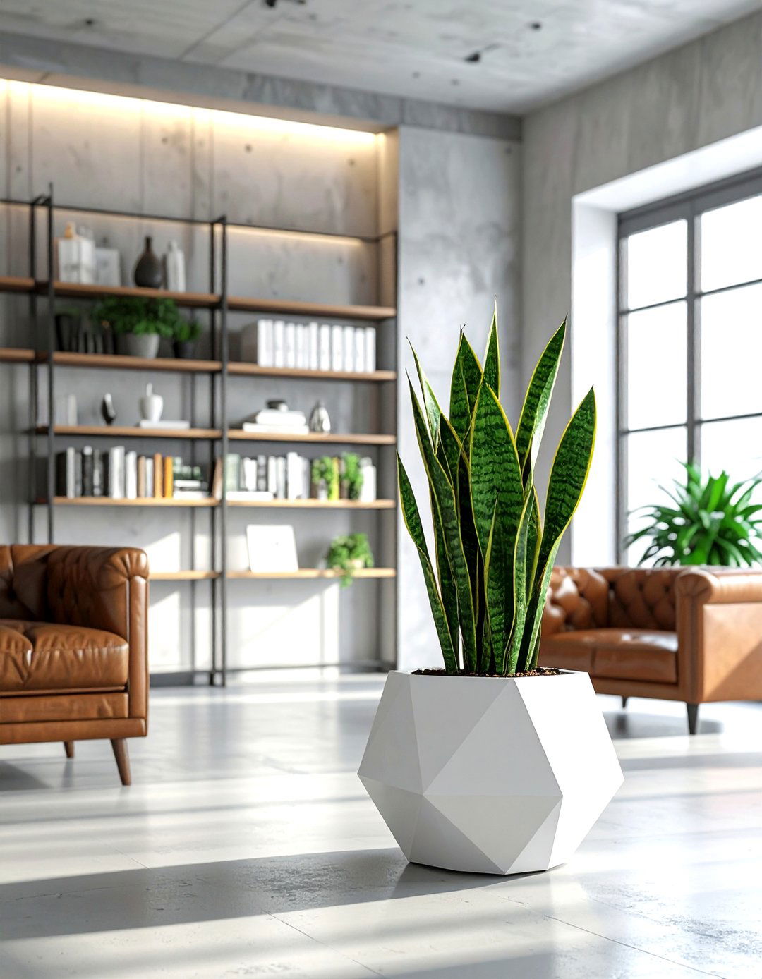 Sansevieria cylindrica in modern pot - 30 snake plant ideas