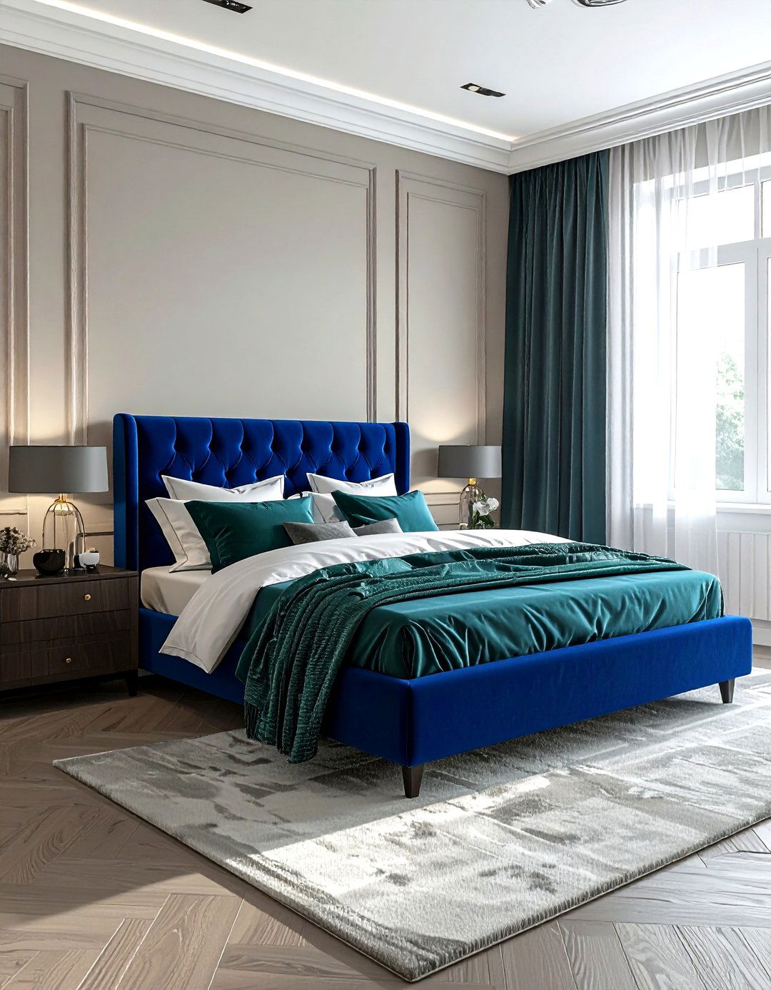 Sapphire Blue Bedroom - 30 blue bedroom ideas