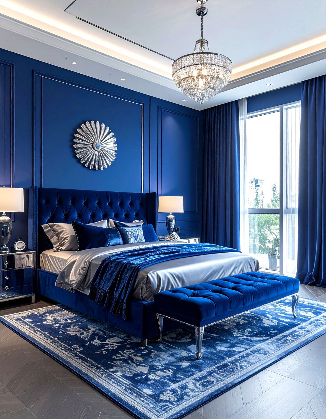 Sapphire Blue Master Suite - 30 blue decor ideas