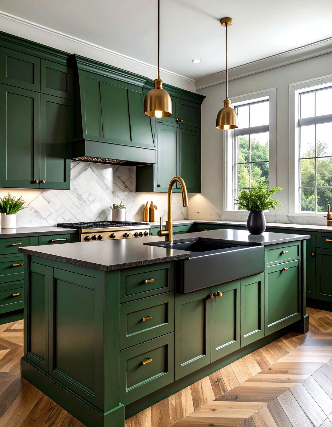 Satin Brass Bridge Faucet - 30 Newport Brass kitchen ideas