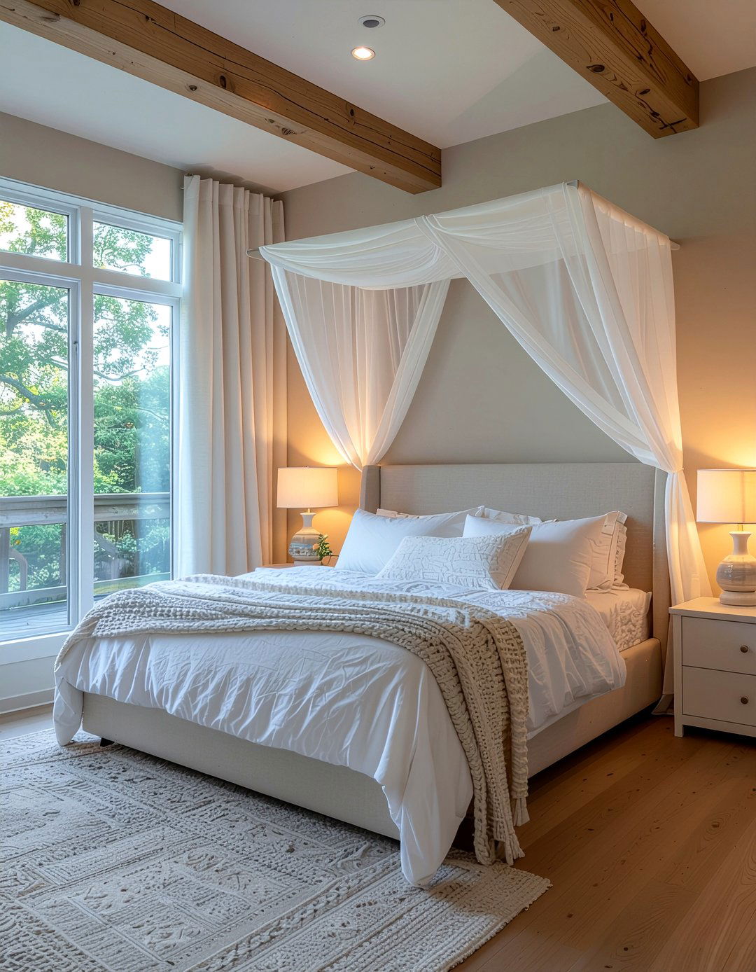 Satin Canopy Bed - 30 satin bedroom ideas