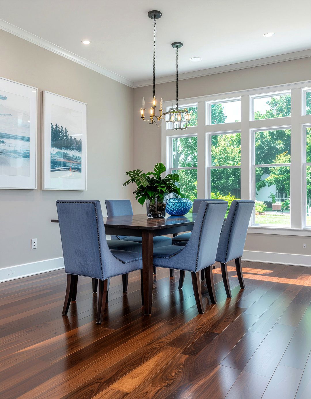 Satin Finish Hardwood Dining Room - 30 dining room hardwood floor ideas