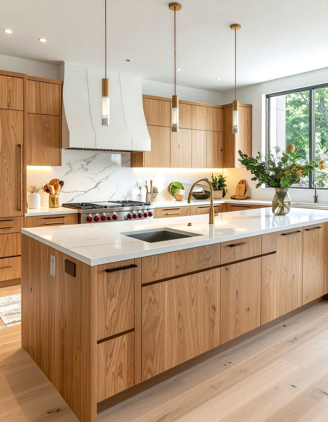 Satin Finished Pot Filler - 30 pot filler kitchen ideas