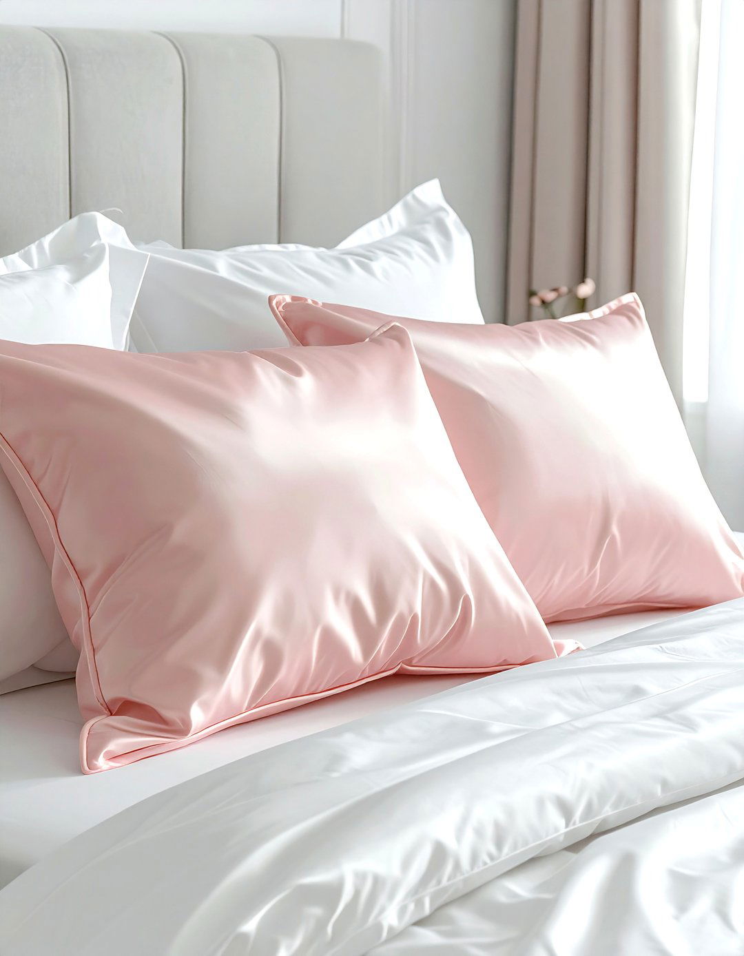 Satin Pillowcases - 30 plush bedroom ideas