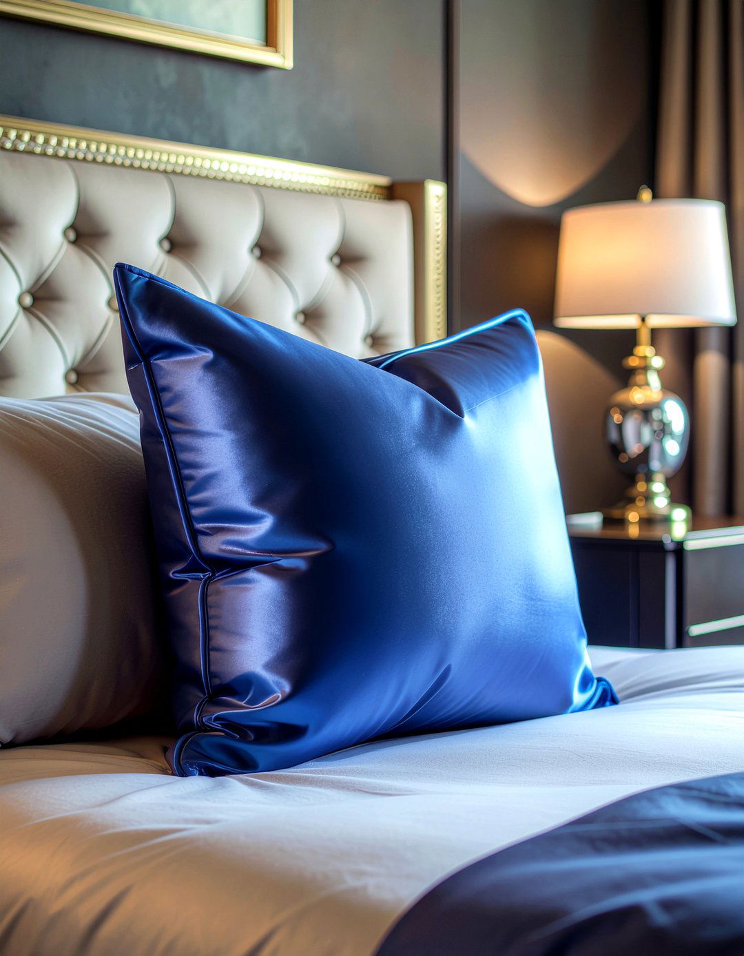Satin accent pillow - 30 bedroom decorative pillows