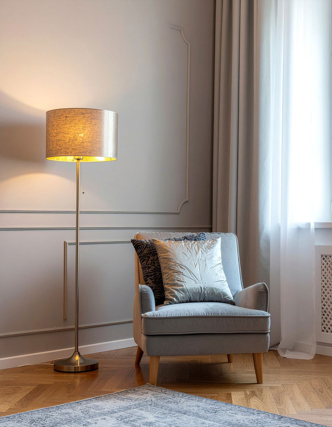 Satin lampshade lining - 30 satin living room ideas