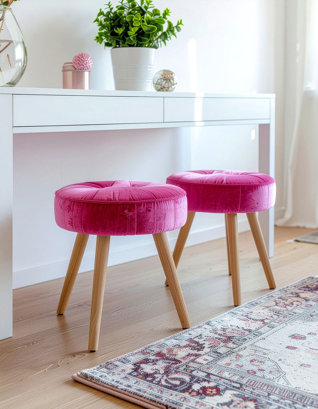 Satin stool upholstery - 30 satin living room ideas