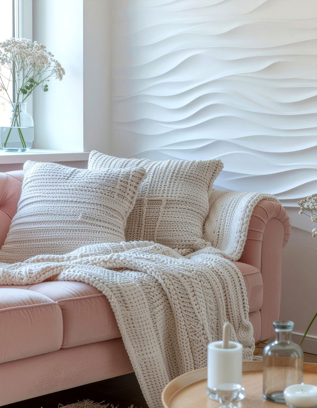 Scallop wall stencil - 30 living room wall stencils