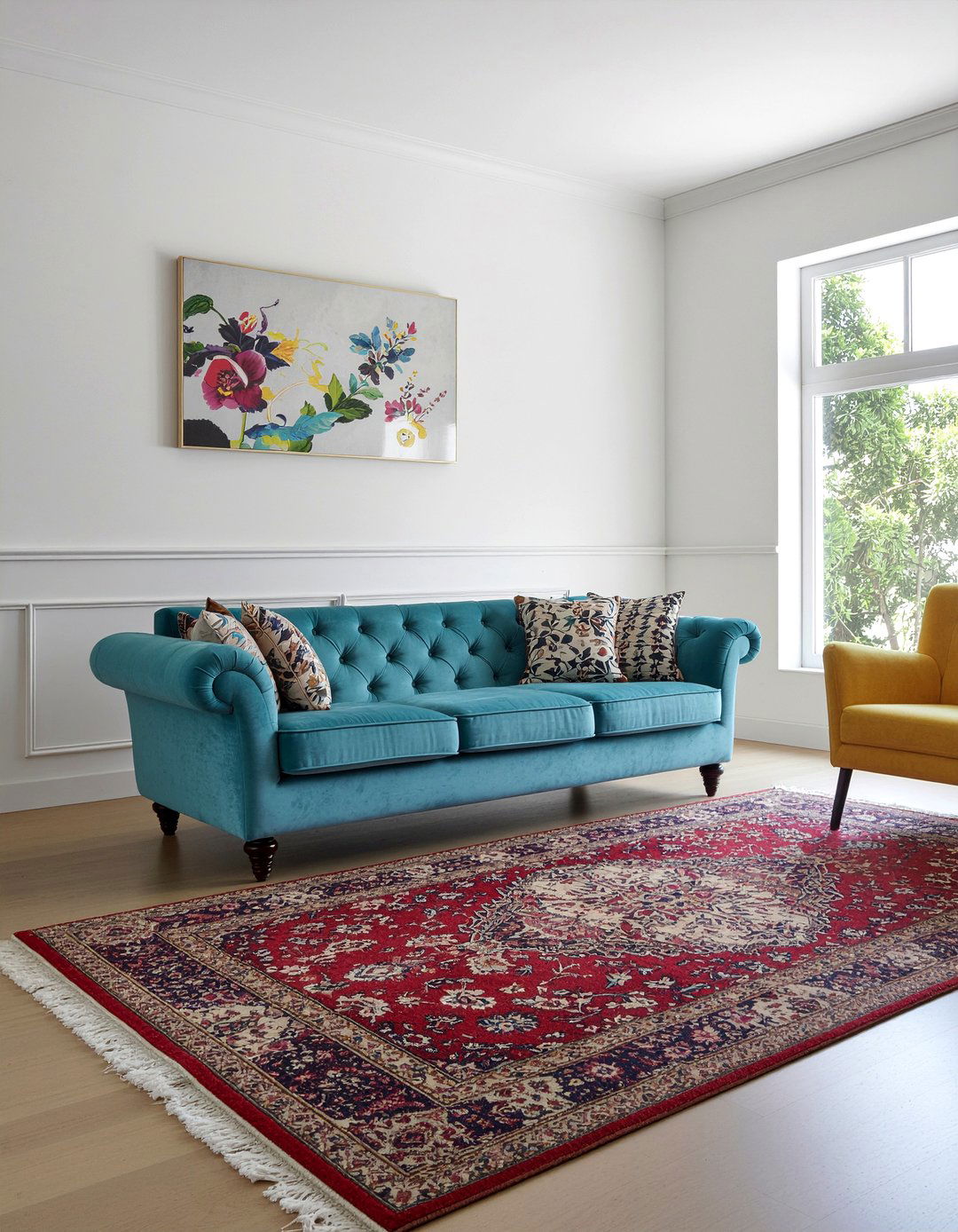 Scalloped Baseboard - 30 living room baseboards ideas