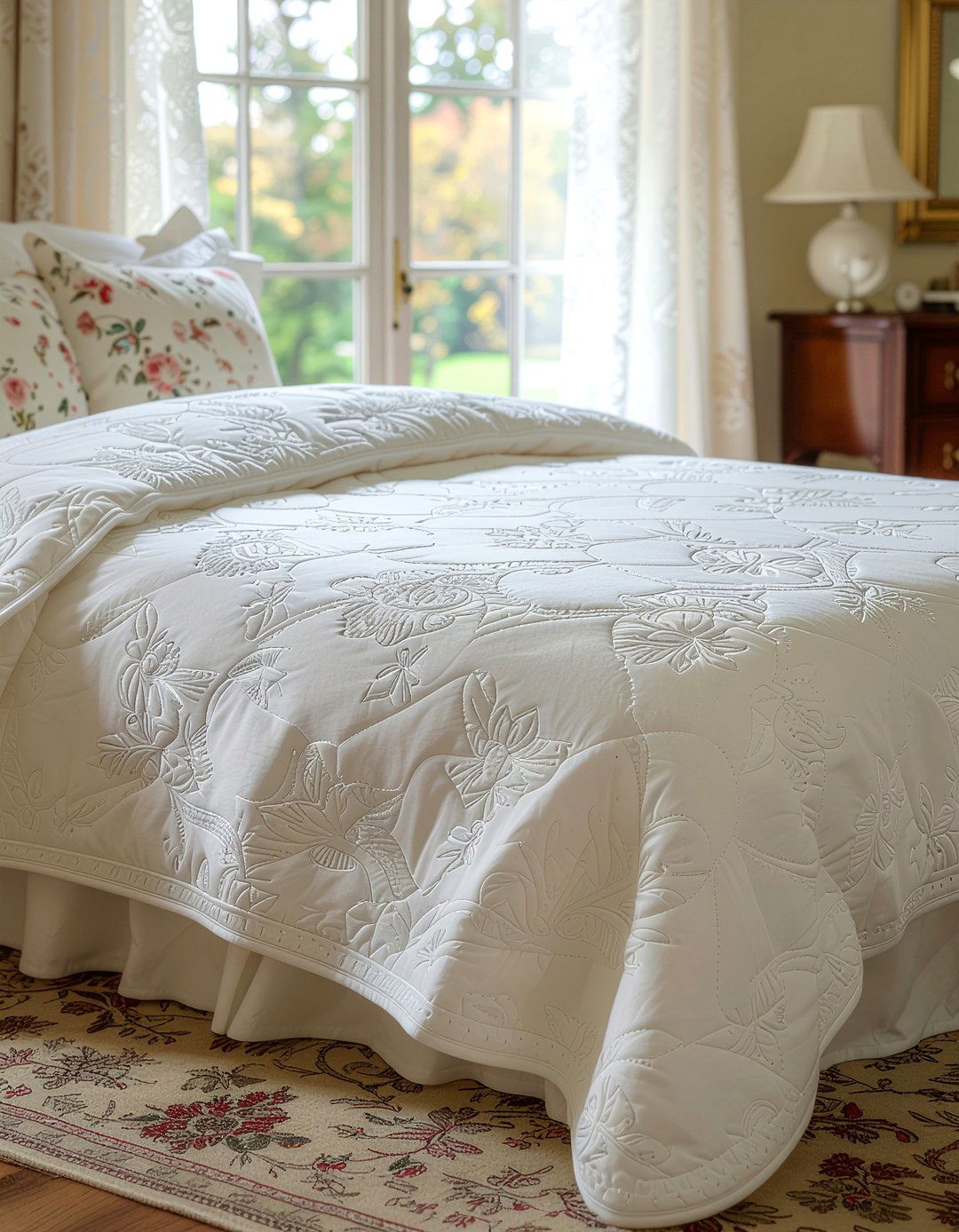 Scalloped Edge Quilt - 30 quilted bedroom ideas