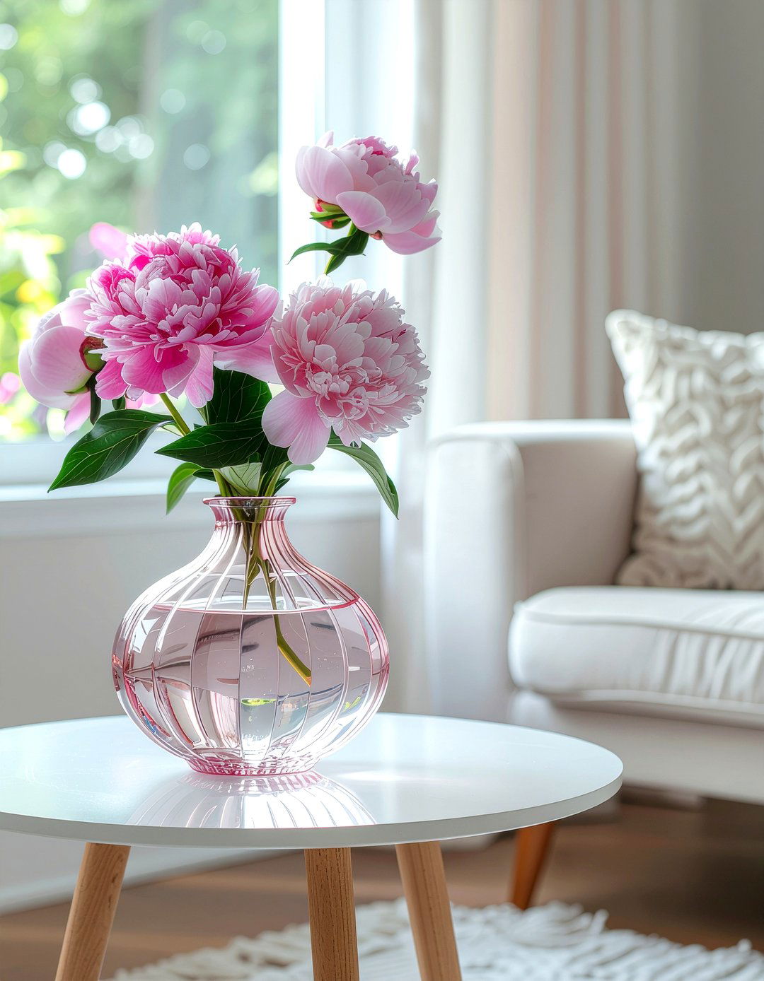 Scalloped Edge Vase - 30 living room vase ideas