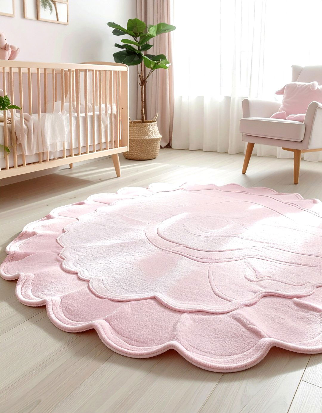 Scalloped edge rug - 30 decor enhancement ideas