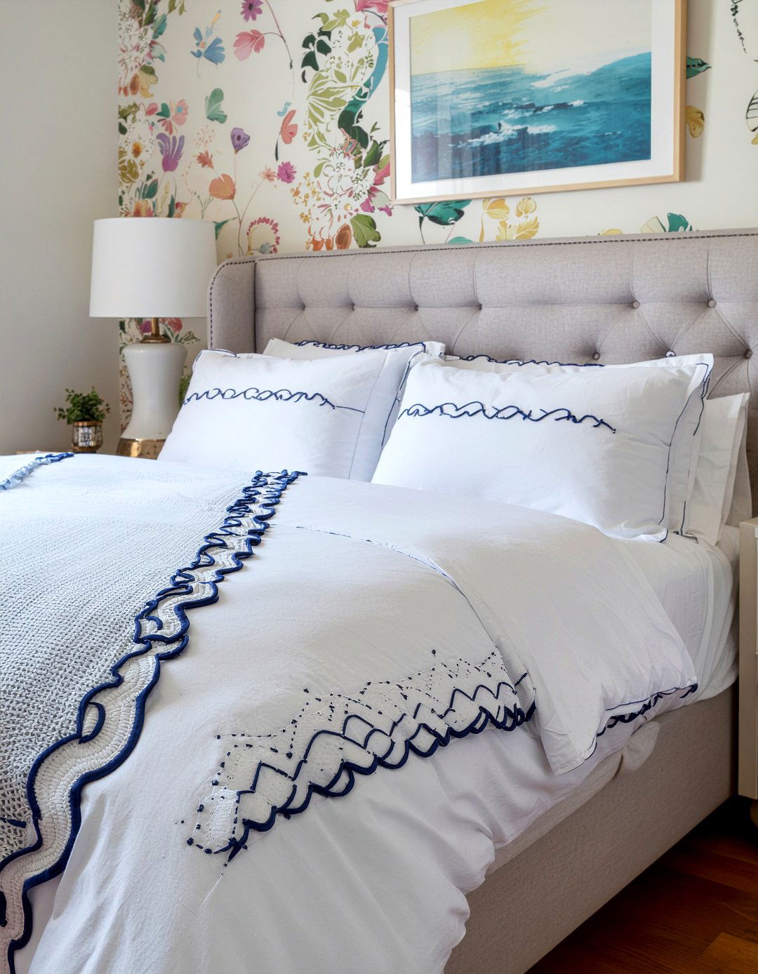 Scalloped euro shams - 30 bedroom euro shams