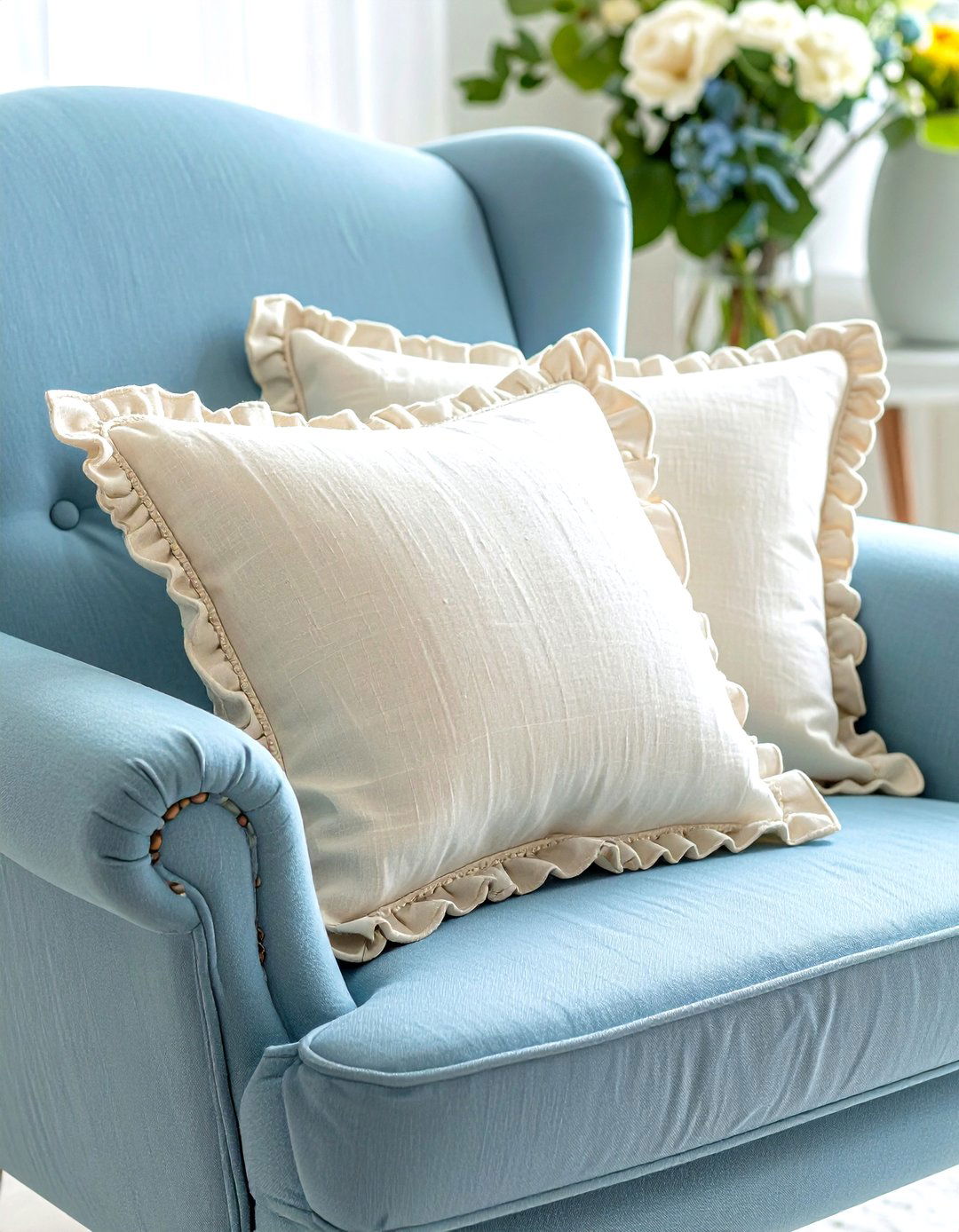 Scalloped pillow covers - 30 easy decor ideas
