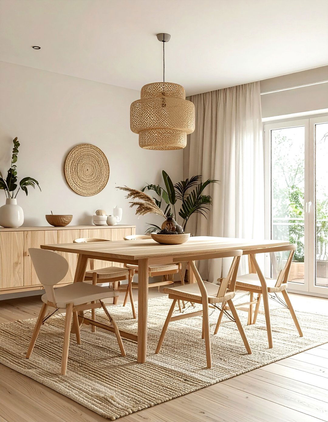 Scandi Beige Dining Area - 30 beige dining room furniture ideas