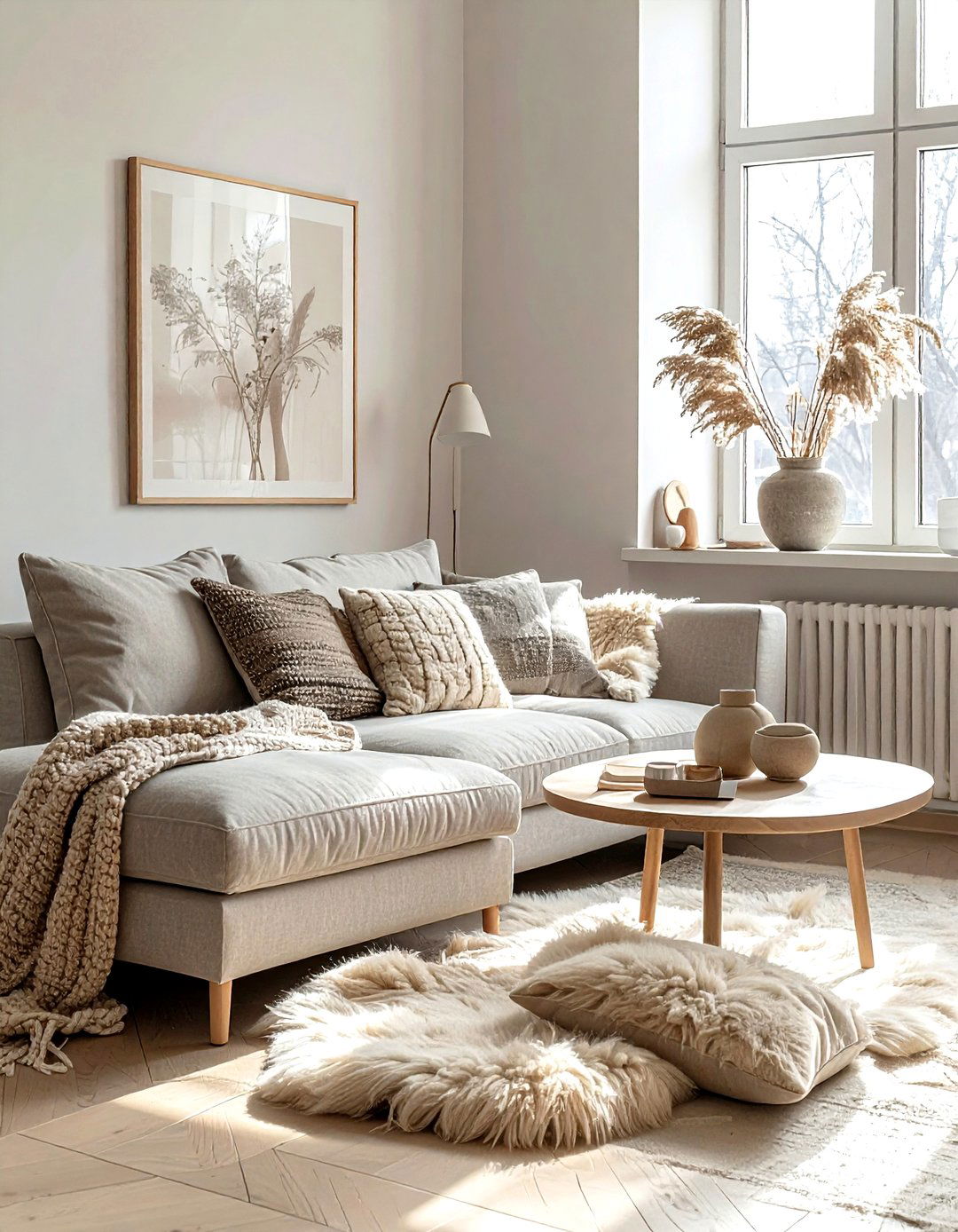 Scandi Beige Living Room - 30 minimalist beige living room ideas