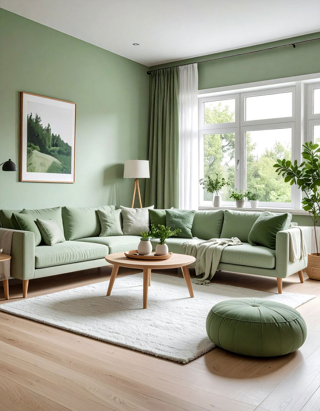 Scandi Coastal Green Living Room - 30 coastal green living room ideas
