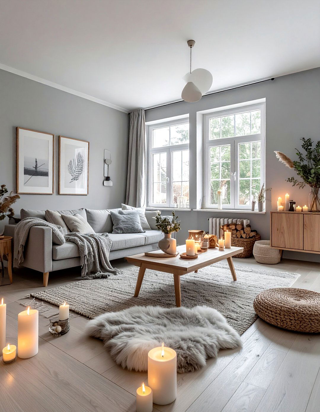 Scandi Coastal Grey Living Room - 30 coastal grey living room ideas