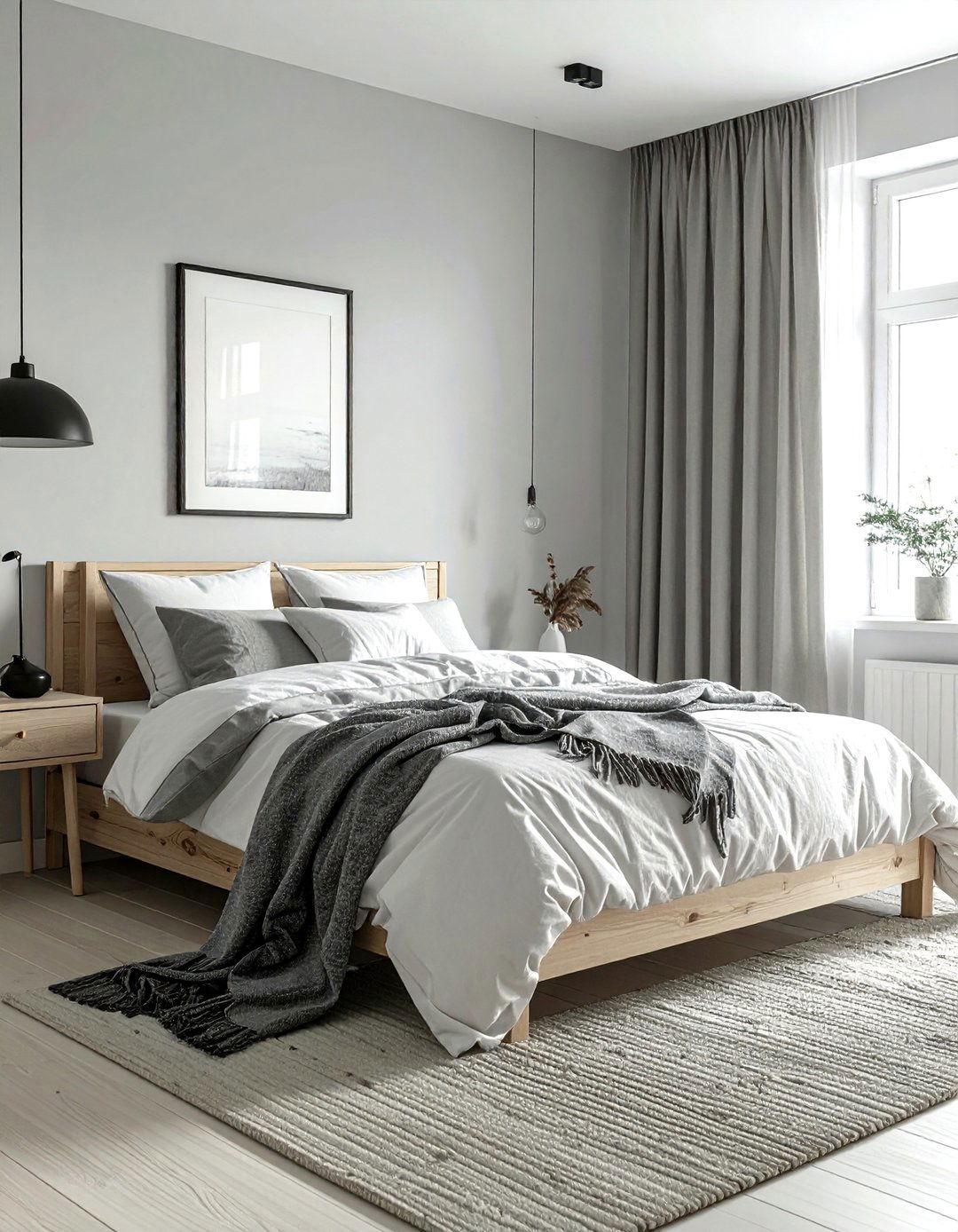 Scandi Coastal Grey Sanctuary - 30 coastal grey bedroom ideas
